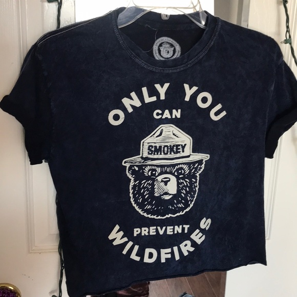 Dark blue “only you can prevent wildfires” shirt - Picture 1 of 2